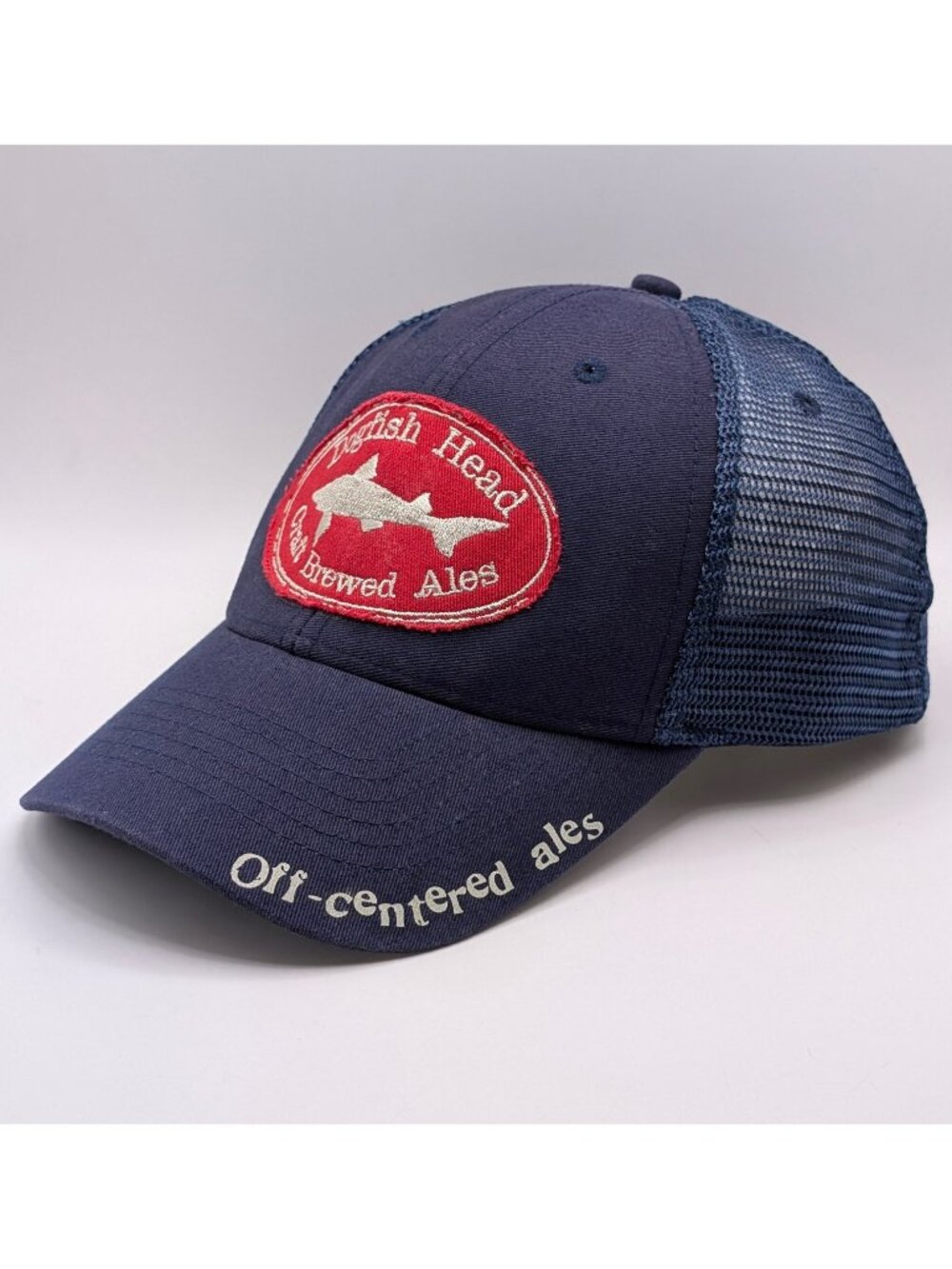Dogfish Head Hat Cap Snapback Blue Mesh Microbrew Brewery Bartender Beer Ales
